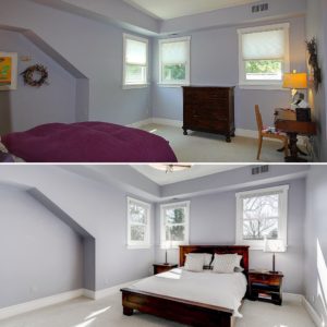 before and after home sold listed by best arlington real estate agent renata briggman