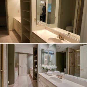 before and after condo in the Williamsburg Arlington listed by best arlington realtor renata briggman