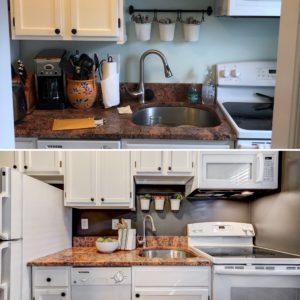 Before and after staged condo in Arlington VA selling a home successfully best realtor 