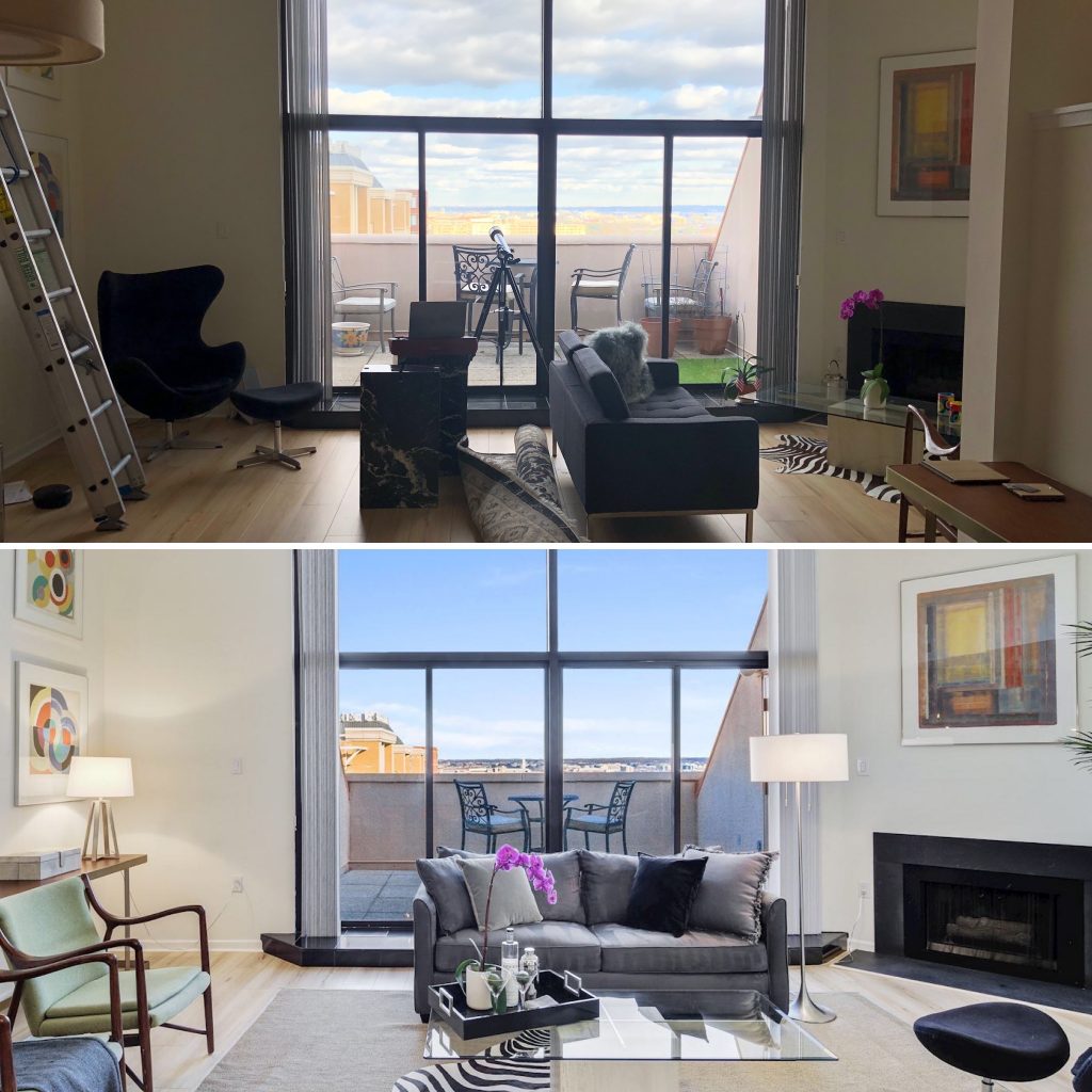 Renata Briggman Realtor Arlington VA transforms a condo for sale